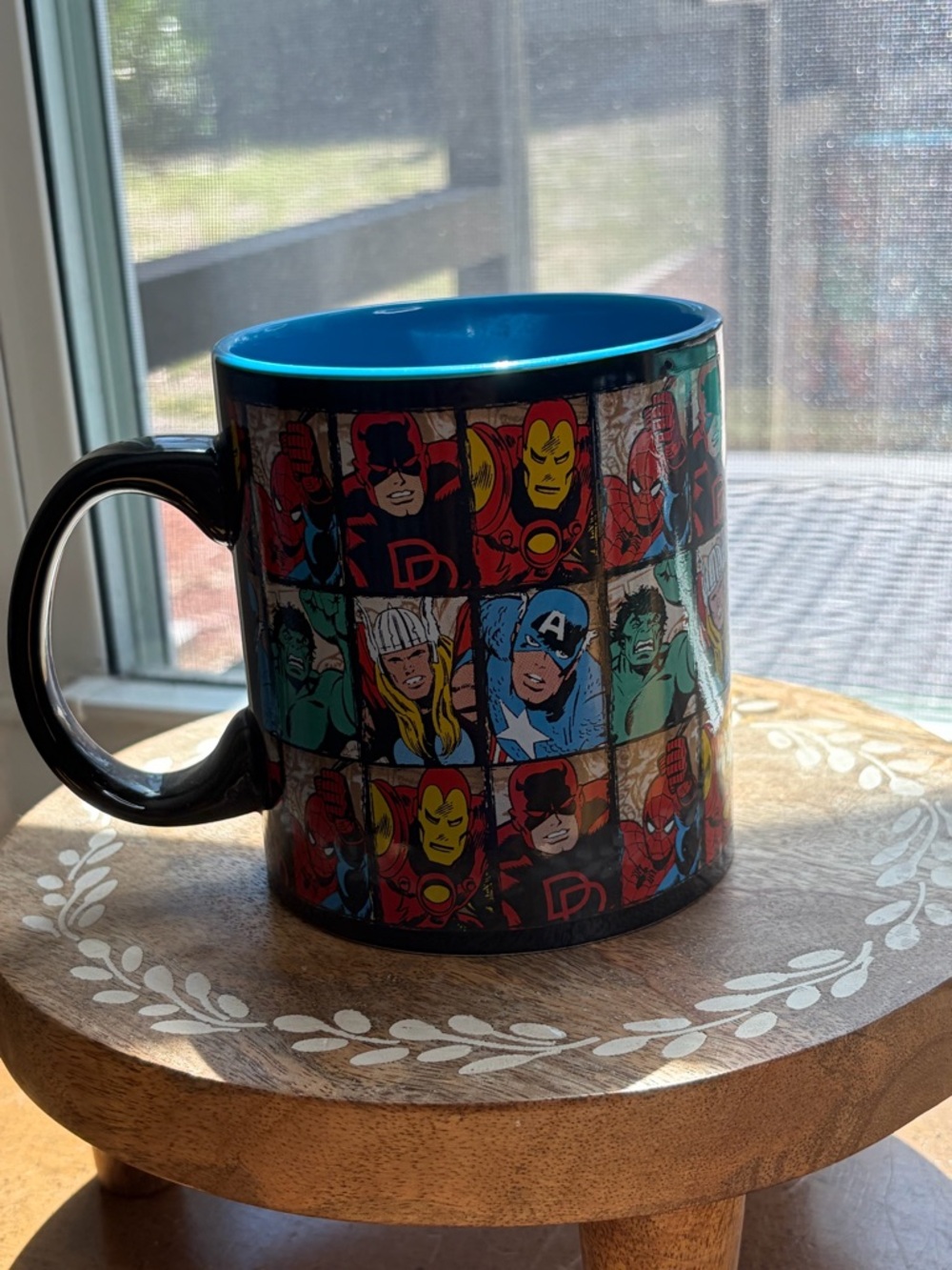 Marvel Avengers Mug Comic Print Coffee Cup Captain America Iron Man Thor